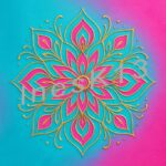 32_Kreativität Gold-türkis-pink